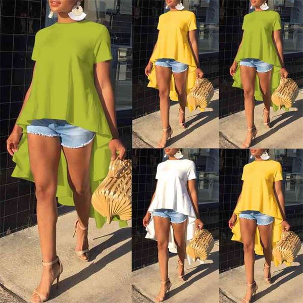 kayotuas women shirt casual loose short sleeve long female plus size fashion solid o-neck blouse streetwear 210522, White
kayotuas women shirt casual loose short sleeve long female plus size fashion solid o-neck blouse streetwear 210522, White