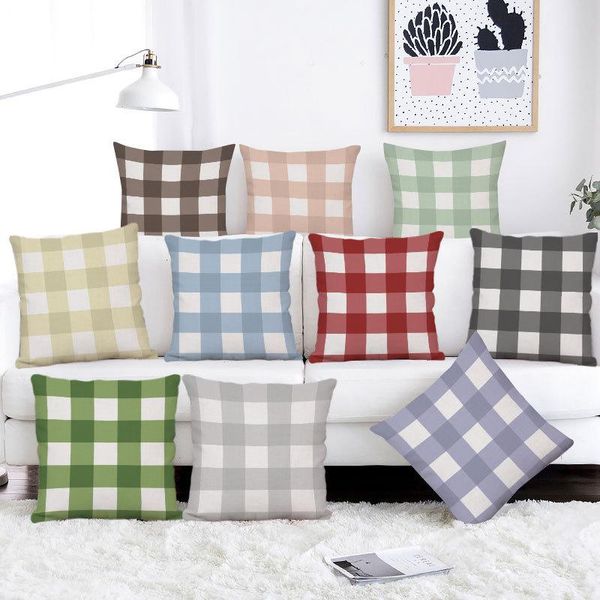 cushion/decorative pillow nordic simple plaid linen cover 18x18in car and office sofa cushion 45x45cm short plush pillowcase home decoration
cushion/decorative pillow nordic simple plaid linen cover 18x18in car and office sofa cushion 45x45cm short plush pillowcase home decoration