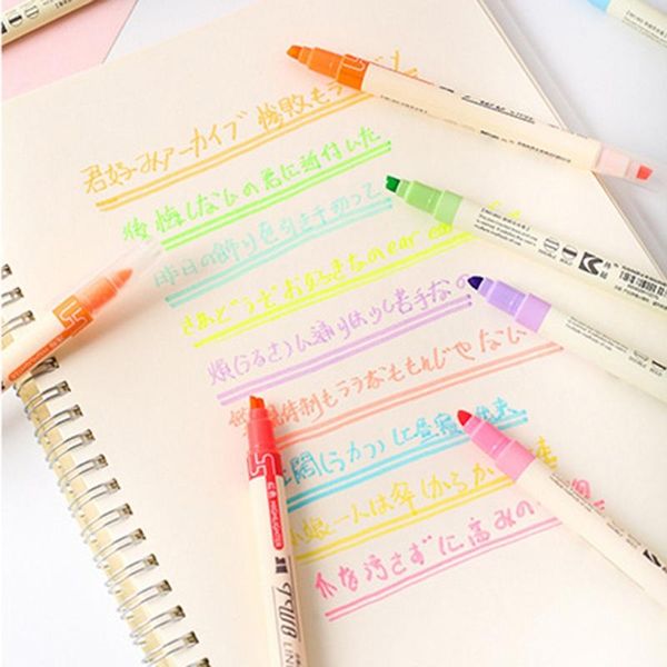 12-color double tip markeerstift water pen maker for children adults highlighters, Black;red
12-color double tip markeerstift water pen maker for children adults highlighters, Black;red