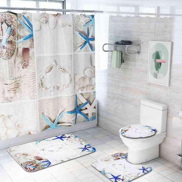 new checkered starfish toilet floor four piece set of non slip water absorbent bathroom mat
new checkered starfish toilet floor four piece set of non slip water absorbent bathroom mat