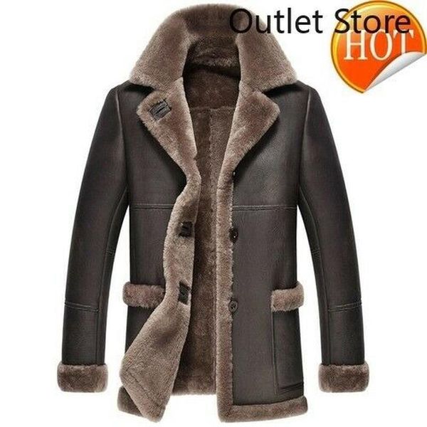 men's jackets natural men fur coat winter genuine leather sheepskin shearling jacket autumn fashion warm overcoat thick outwear, Black;brown
men's jackets natural men fur coat winter genuine leather sheepskin shearling jacket autumn fashion warm overcoat thick outwear, Black;brown