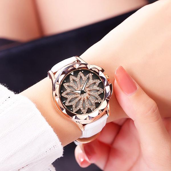 wristwatches megir women luxury rhinestones rotating analog quartz leather strap waterproof creative watches relogio feminino, Slivery;brown
wristwatches megir women luxury rhinestones rotating analog quartz leather strap waterproof creative watches relogio feminino, Slivery;brown