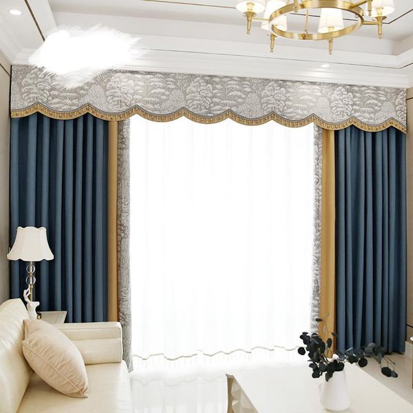 curtain & drapes custom nordic modern classical cotton splicing jacquard livingroom gary blue blackout valance tulle panel m1189
curtain & drapes custom nordic modern classical cotton splicing jacquard livingroom gary blue blackout valance tulle panel m1189