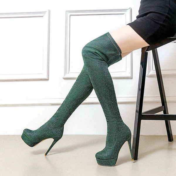 boots spring autumn fashion lady comfortable stretch slim over the knee slip on platform stiletto heel winter women's shoes, Black
boots spring autumn fashion lady comfortable stretch slim over the knee slip on platform stiletto heel winter women's shoes, Black