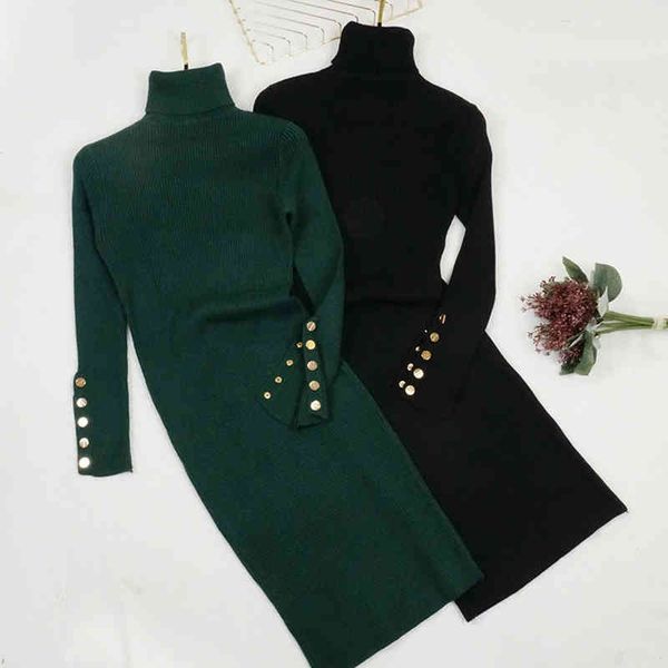 women autumn winter button long sleeve knitted slim dresses female ladies turtleneck sweater dresses elastic knit dress vestidos, Black;gray
women autumn winter button long sleeve knitted slim dresses female ladies turtleneck sweater dresses elastic knit dress vestidos, Black;gray