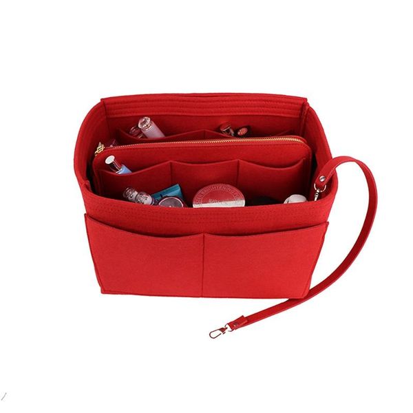 purse insert makeup cosmetic case bags felt bag organizer with zipper tote shaper & cases
purse insert makeup cosmetic case bags felt bag organizer with zipper tote shaper & cases