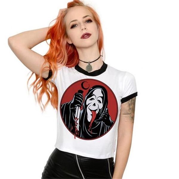 white horrible print gothic womens short sleeve bodydcon streetwear fashion party female
white horrible print gothic womens short sleeve bodydcon streetwear fashion party female