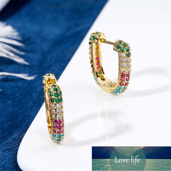fashion simple geometric u shape copper metal gold color cubic zirconia cz hoop earrings for women party jewelry factory price expert design, Golden;silver
fashion simple geometric u shape copper metal gold color cubic zirconia cz hoop earrings for women party jewelry factory price expert design, Golden;silver