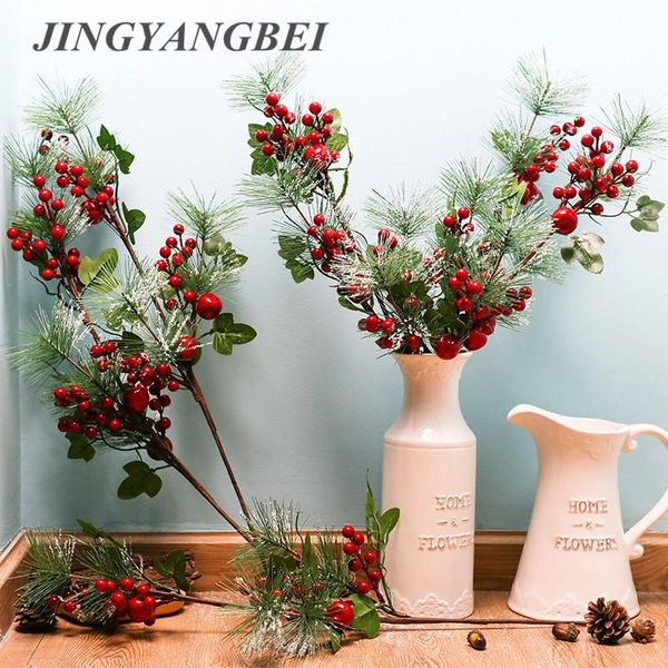 62cm pine branch snowflake pe berry red fruit berries artificial foam cherry home party christmas tree wreath decoration
62cm pine branch snowflake pe berry red fruit berries artificial foam cherry home party christmas tree wreath decoration
