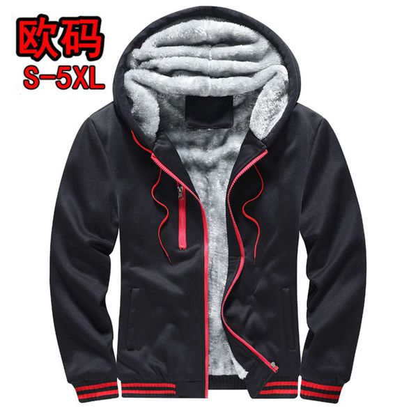 size hooded plush sweater autumn and winter fashion cardigan solid color large casual wear, Black
size hooded plush sweater autumn and winter fashion cardigan solid color large casual wear, Black