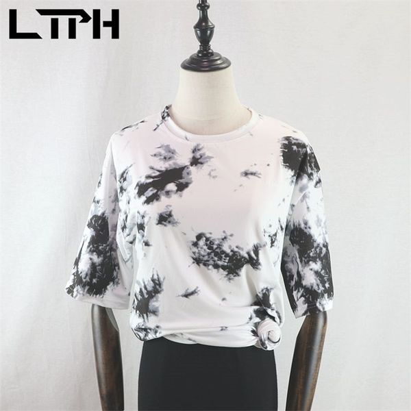 ltph loose soft tie-dye women t-shirt plus size clothes shirts thin o-neck harajuku streetwear casual shirt summer 210423, Black;gray
ltph loose soft tie-dye women t-shirt plus size clothes shirts thin o-neck harajuku streetwear casual shirt summer 210423, Black;gray