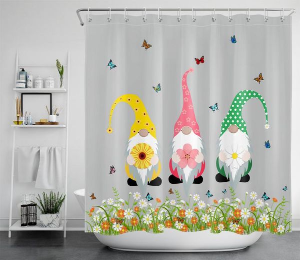 shower curtains gnomes curtain colorful daisy butterfly vintage flower grey background bathroom waterproof fabric with hooks
shower curtains gnomes curtain colorful daisy butterfly vintage flower grey background bathroom waterproof fabric with hooks