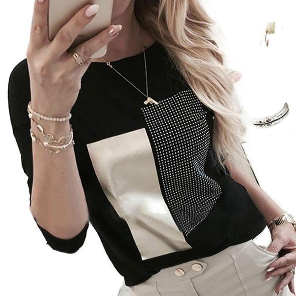 women's t-shirt women loose casual printed round neck long sleeve shirts blouse autumn plus size, White
women's t-shirt women loose casual printed round neck long sleeve shirts blouse autumn plus size, White