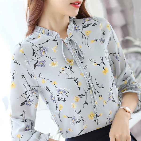 women's blouses & shirts floral printed chiffon shirt 2021 spring autumn loose thin long sleeve o-neck flare sleeves ol office lady, White
women's blouses & shirts floral printed chiffon shirt 2021 spring autumn loose thin long sleeve o-neck flare sleeves ol office lady, White