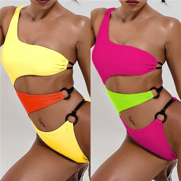 leisure contrast color swimsuit one piece beach suits stretchy soft bikini circle decoration swimsuits
leisure contrast color swimsuit one piece beach suits stretchy soft bikini circle decoration swimsuits