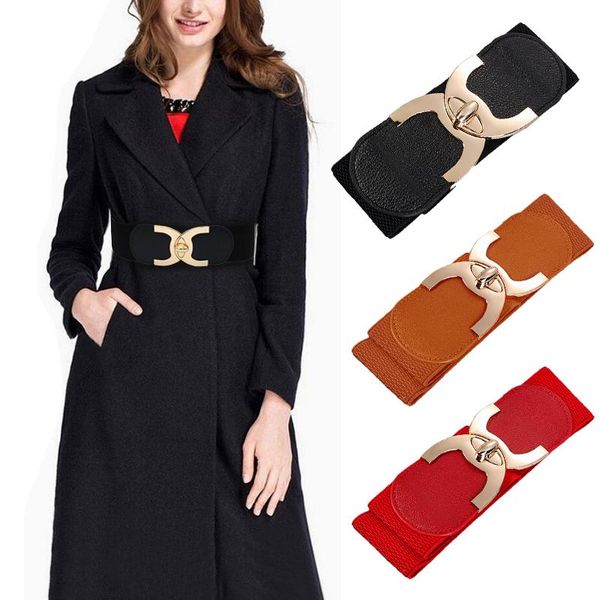 belts wide belt for women soft elastic metal buckle ladies waistband suits dress coat waist, Black;brown
belts wide belt for women soft elastic metal buckle ladies waistband suits dress coat waist, Black;brown