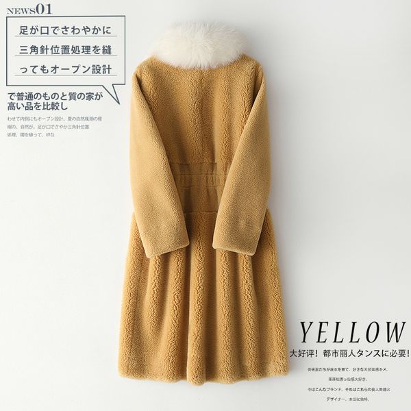autumn winter female wool jacket women clothes real coat fur collar korean vintage sheep shearling zt3958, Black
autumn winter female wool jacket women clothes real coat fur collar korean vintage sheep shearling zt3958, Black