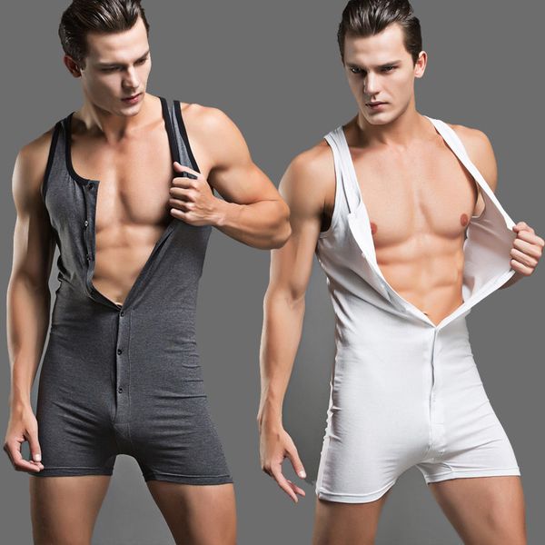 men's sleepwear male underwear bodysuit lounge 100% cotton sleepwear men bodywear shaping vest one piece trunk thin pwyi, Black;brown
men's sleepwear male underwear bodysuit lounge 100% cotton sleepwear men bodywear shaping vest one piece trunk thin pwyi, Black;brown