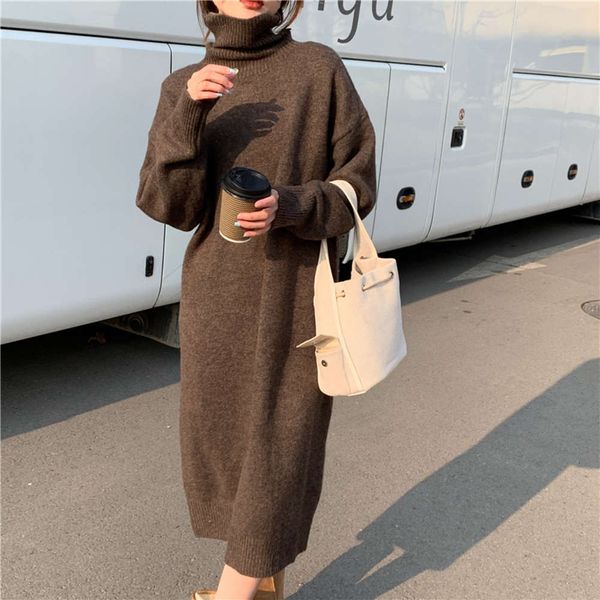 casual dresses dress women clothes spring korean loose and thickened high collar knitted women's fashion medium length woolen c46l, Black;gray
casual dresses dress women clothes spring korean loose and thickened high collar knitted women's fashion medium length woolen c46l, Black;gray