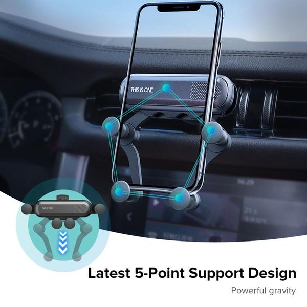 gravity car holder for phone in air vent mount no magnetic mobile gps stand 12 11 pro 8 cell mounts & holders
gravity car holder for phone in air vent mount no magnetic mobile gps stand 12 11 pro 8 cell mounts & holders