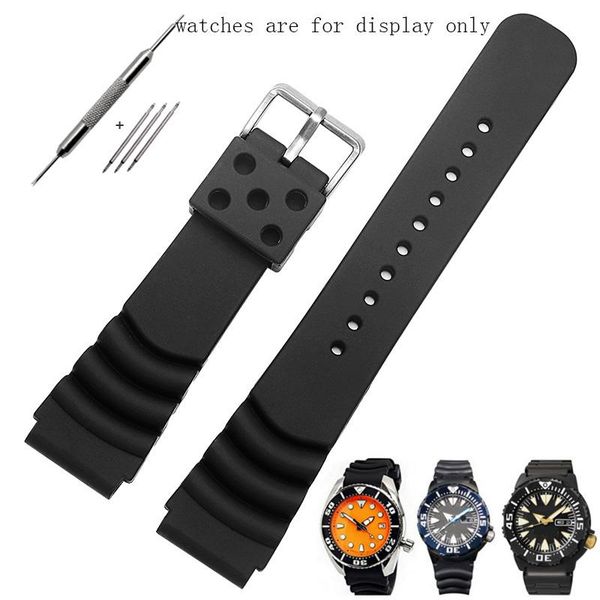 watch bands waterproof ventilation silicone rubber strap black wristband suitable for 5 srp601j1 men's accessories give tool, Black;brown
watch bands waterproof ventilation silicone rubber strap black wristband suitable for 5 srp601j1 men's accessories give tool, Black;brown
