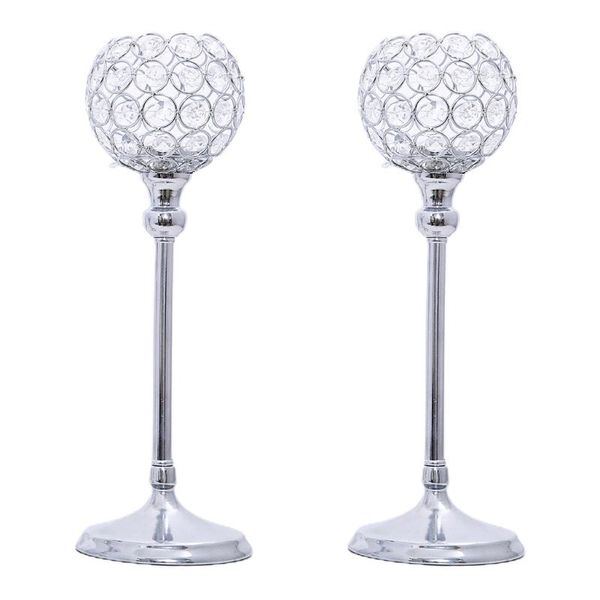 candle holders crystal set of 2 - decorative candelabra candlesticks holder for table centerpiece, christmas, wedding, dining
candle holders crystal set of 2 - decorative candelabra candlesticks holder for table centerpiece, christmas, wedding, dining