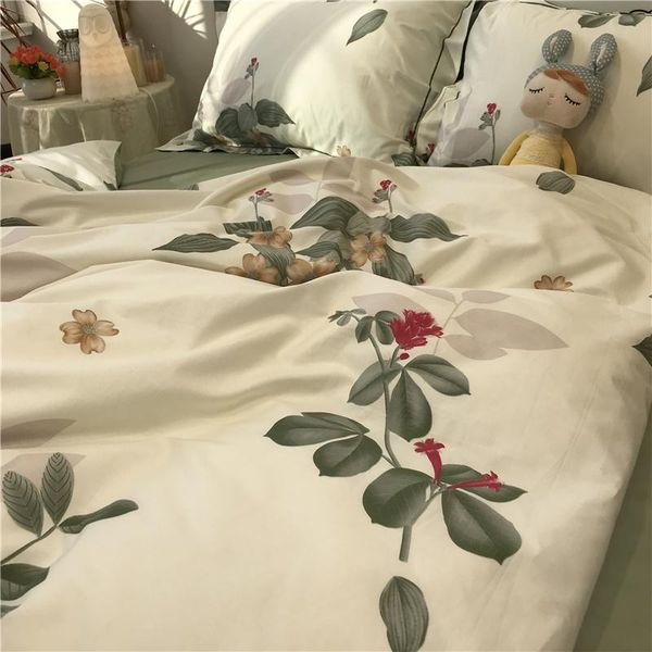 bedding sets fresh pure cotton four-piece set simple plant leaf duvet cover bed sheet fitted 1.8m b & apartment
bedding sets fresh pure cotton four-piece set simple plant leaf duvet cover bed sheet fitted 1.8m b & apartment