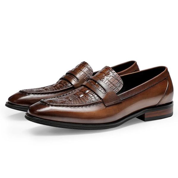 dress shoes italian crocodile pattern men casual genuine leather slip on black formal wedding
dress shoes italian crocodile pattern men casual genuine leather slip on black formal wedding