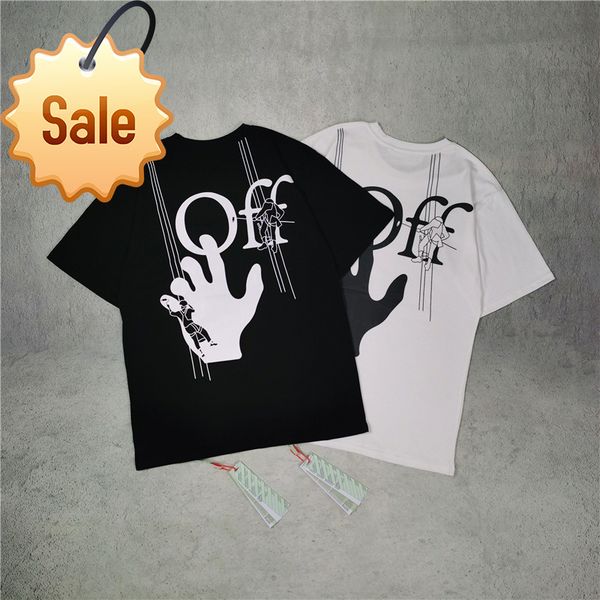 trendy off palm graffiti letter printed short sleeve t-shirt european loose walking style, White;black
trendy off palm graffiti letter printed short sleeve t-shirt european loose walking style, White;black