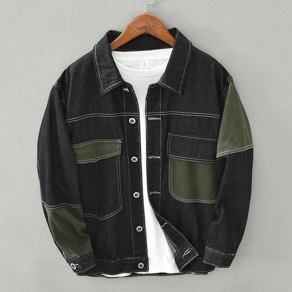 men's jackets h16 men denim jacket loose trendy fashion streetwear color patchwork lapel handsome cool boyfriend all-match vintage carg, Black;brown
men's jackets h16 men denim jacket loose trendy fashion streetwear color patchwork lapel handsome cool boyfriend all-match vintage carg, Black;brown