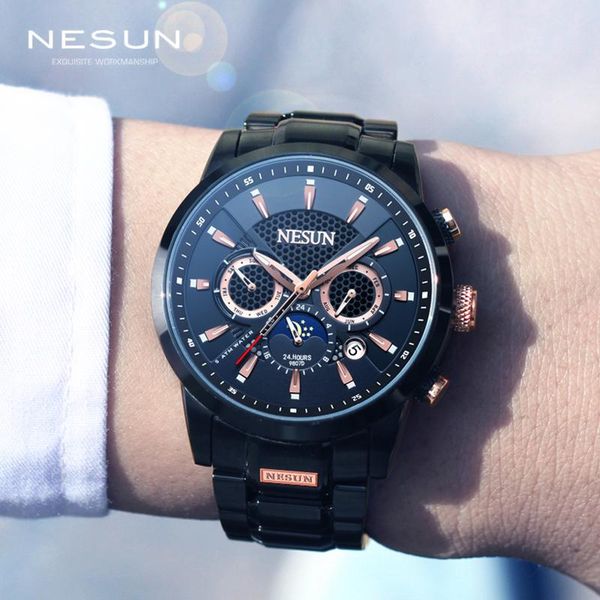 nesun men mechanical wristwatches millitary sport luminous automatic watch clock man gift relogios masculino, Slivery;brown
nesun men mechanical wristwatches millitary sport luminous automatic watch clock man gift relogios masculino, Slivery;brown