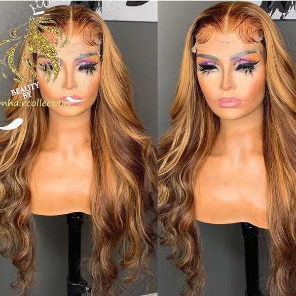 human hair wig honey blonde ombre lace front wigs 180% brazilian highlight color deep wave frontal, Black;brown
human hair wig honey blonde ombre lace front wigs 180% brazilian highlight color deep wave frontal, Black;brown