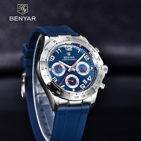 wristwatches 2021 benyar design fashion leisure men's quartz watches rubber strap waterproof calendar luminous pointer watch reloj homb, Slivery;brown
wristwatches 2021 benyar design fashion leisure men's quartz watches rubber strap waterproof calendar luminous pointer watch reloj homb, Slivery;brown