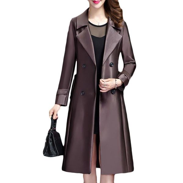 women's trench coats 2021 spring autumn plus size windbreaker coat women fashion long section slim casual overcoat 5xl e053, Tan;black
women's trench coats 2021 spring autumn plus size windbreaker coat women fashion long section slim casual overcoat 5xl e053, Tan;black