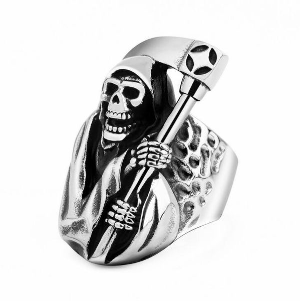 cluster rings mens boys vintage rugged skull fashion punk party biker jewelry with a sickle ring halloween explosion, Golden;silver
cluster rings mens boys vintage rugged skull fashion punk party biker jewelry with a sickle ring halloween explosion, Golden;silver