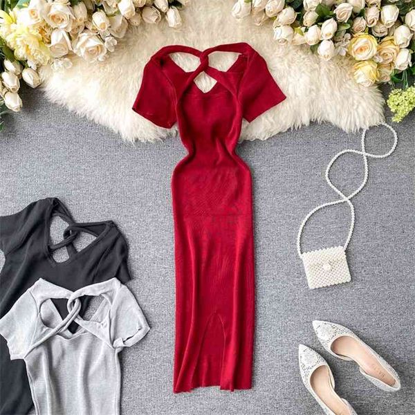 fashion v-neck cross short sleeve high waist thin wrap buttock knitted dress women solid color vestidos l406 210527, Black;gray
fashion v-neck cross short sleeve high waist thin wrap buttock knitted dress women solid color vestidos l406 210527, Black;gray