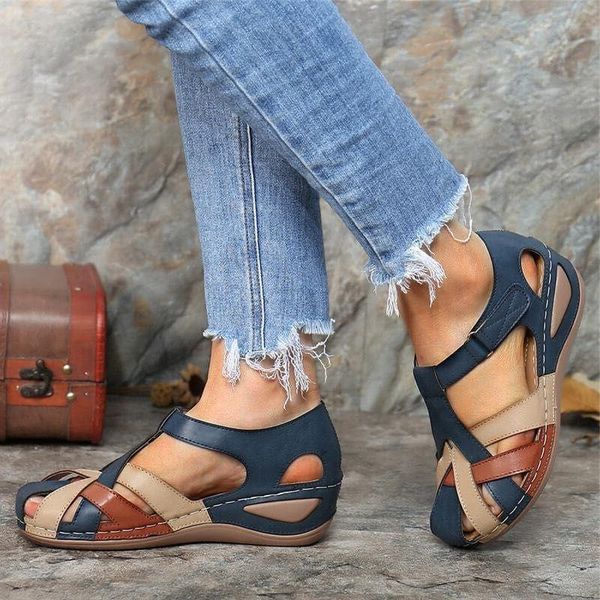 sandals women's summer ladies girls leather vintage buckle casual women shoes color matching female platform shoe, Black
sandals women's summer ladies girls leather vintage buckle casual women shoes color matching female platform shoe, Black