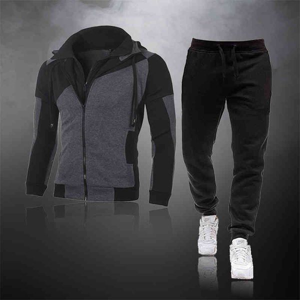 men's two-piece sportswear, leisure suit, warm zipper, hoodie and sweat, winter sportswear, Gray
men's two-piece sportswear, leisure suit, warm zipper, hoodie and sweat, winter sportswear, Gray