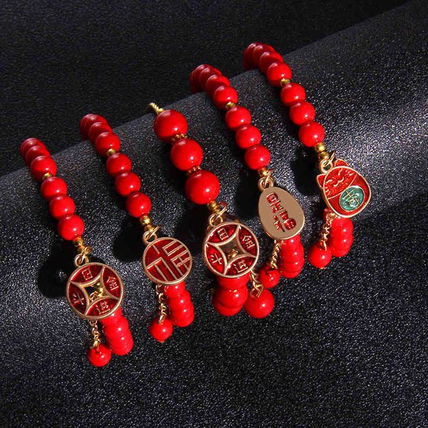 chinese-style products tiger year red bead bracelet female fortune chinese style 2022
chinese-style products tiger year red bead bracelet female fortune chinese style 2022