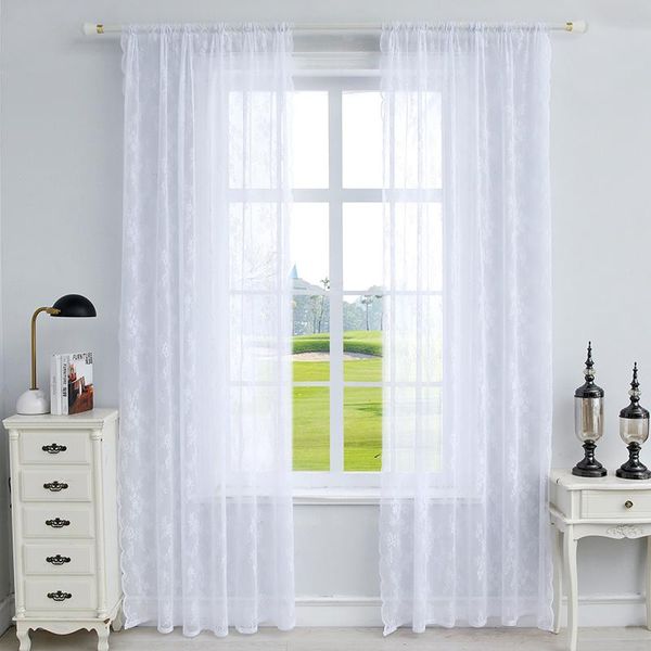 curtain & drapes high-quality white lace tulle curtains for living room decoration modern solid sheer voile kitchen window decor
curtain & drapes high-quality white lace tulle curtains for living room decoration modern solid sheer voile kitchen window decor
