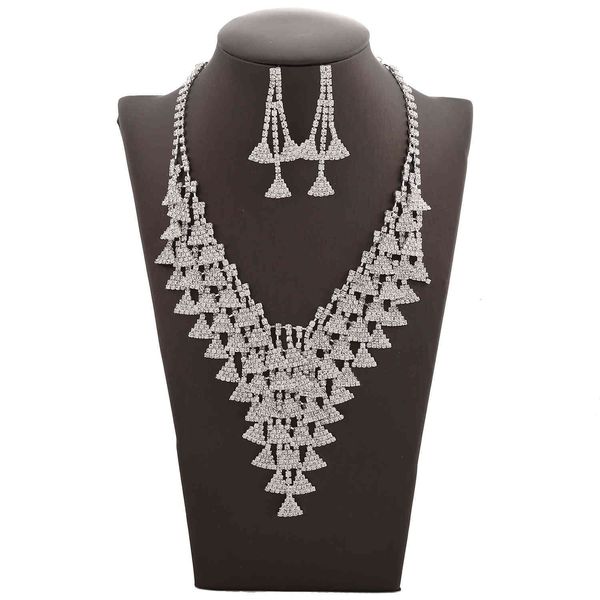 jewelry set high end bride necklace set triangle water drop tassel diamond clavicle chain bridal, Slivery;golden
jewelry set high end bride necklace set triangle water drop tassel diamond clavicle chain bridal, Slivery;golden