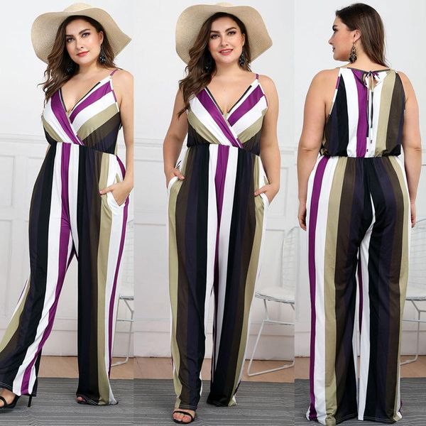 women's jumpsuits & rompers large deep v suspender stripe thin one-piece casual, Black;white
women's jumpsuits & rompers large deep v suspender stripe thin one-piece casual, Black;white