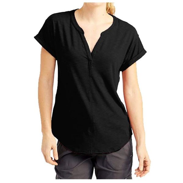 solid color women breathable v-neck short sleeve fashion crimping t-shirt 2021 women's, White
solid color women breathable v-neck short sleeve fashion crimping t-shirt 2021 women's, White
