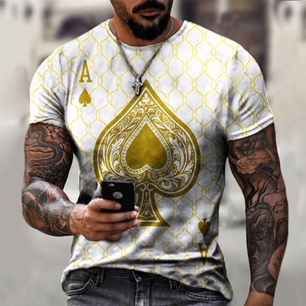 men's t-shirts summer fashion men poker letter print short sleeve o-neck pullover casual t shirt male plus size tee streetwear, White;black
men's t-shirts summer fashion men poker letter print short sleeve o-neck pullover casual t shirt male plus size tee streetwear, White;black