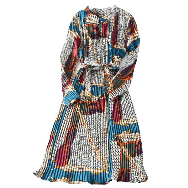casual dresses euro ladies printed sashes pleated mid-calf women long sleeves middle female swing bb7d, Black;gray
casual dresses euro ladies printed sashes pleated mid-calf women long sleeves middle female swing bb7d, Black;gray