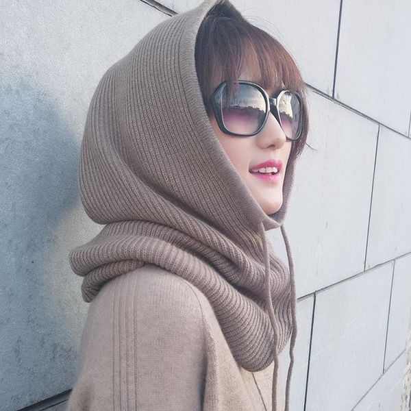 beanie/skull caps winter womans hats knitted cashmere hooded neck collar adjustable elastic cap gorros mujer invierno, Blue;gray
beanie/skull caps winter womans hats knitted cashmere hooded neck collar adjustable elastic cap gorros mujer invierno, Blue;gray