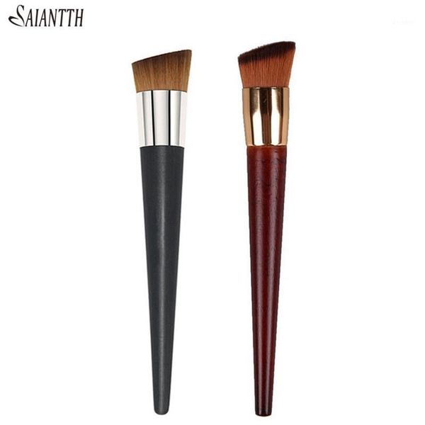 single cone wood handle makeup brushes oblique flat foundation bb cream brush essential tool comfortable maquiagem1
single cone wood handle makeup brushes oblique flat foundation bb cream brush essential tool comfortable maquiagem1