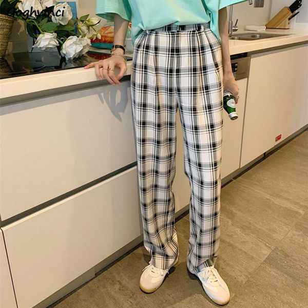 casual pants plaid button long mopping trousers korean style students leisure high-waist womens fashion ins drape all-match girl women', Black;white
casual pants plaid button long mopping trousers korean style students leisure high-waist womens fashion ins drape all-match girl women', Black;white