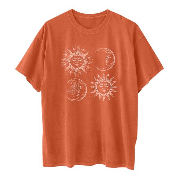 female tee street tie dye t-shirt woman vintage 90s sun moon face letter print short sleeve graphic oversize loose harajuku women's, White
female tee street tie dye t-shirt woman vintage 90s sun moon face letter print short sleeve graphic oversize loose harajuku women's, White