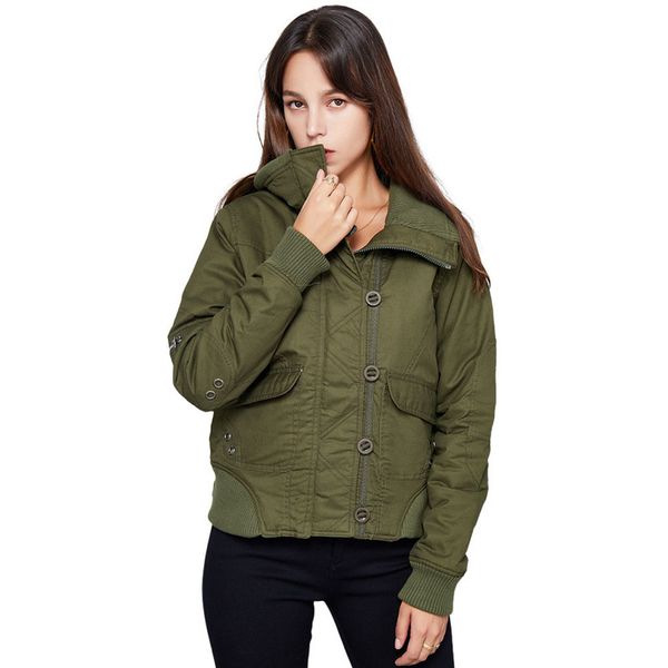 women's windproof parka coat hooded winter long-sleeved padded down cotton faux fur lining warm zipper lapel pocket short, Black;brown
women's windproof parka coat hooded winter long-sleeved padded down cotton faux fur lining warm zipper lapel pocket short, Black;brown